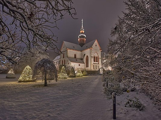 Winterliches Kloster Eberbach
